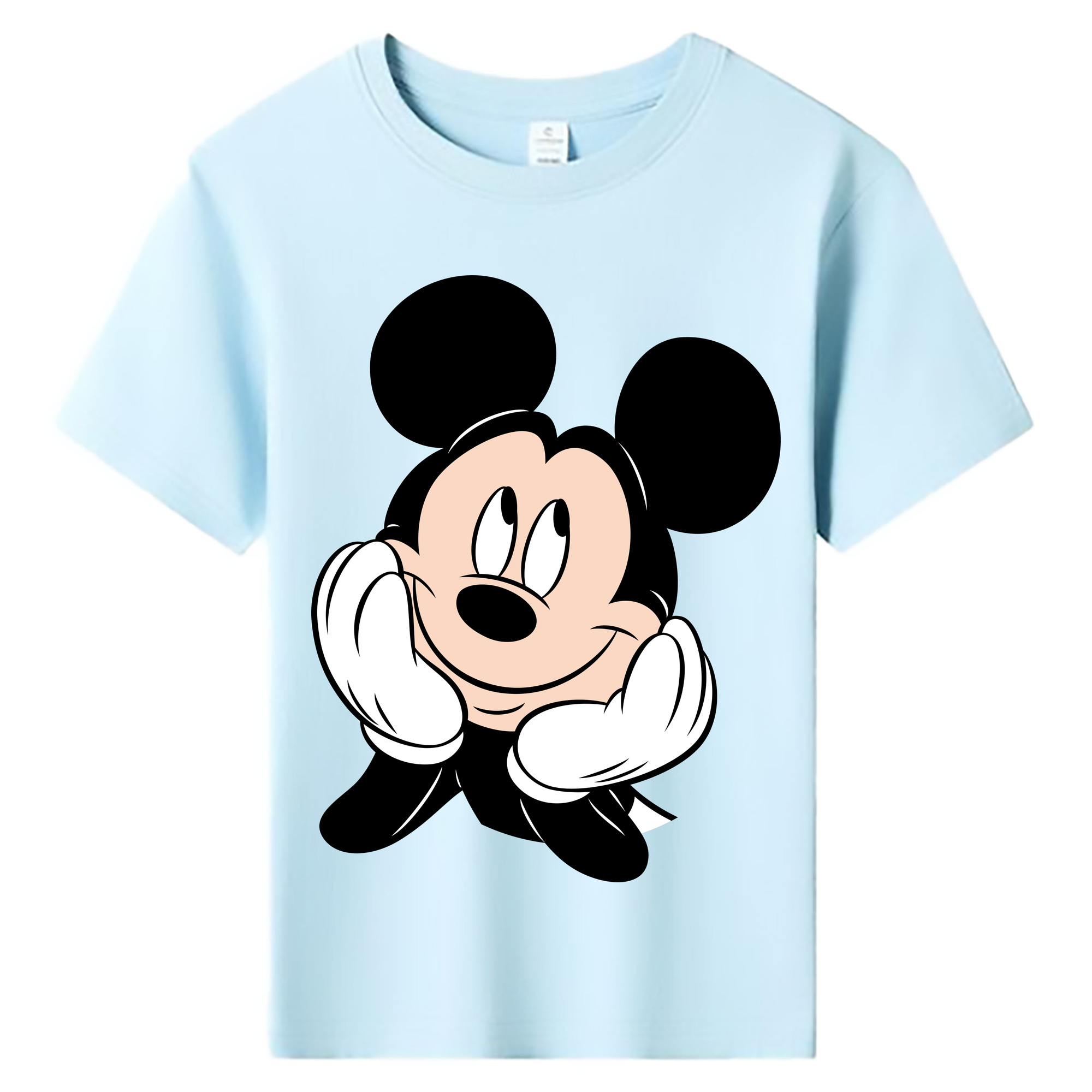 ミッキーマウス Mickey Mouse 綿100％キッズTシャツ（フロントプリント）